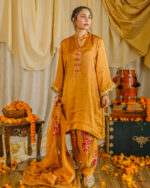 Warm Rust Asymmetrical Suit Set - Image 3