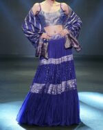 Indigo Purple Tiered Skirt Set - Image 2