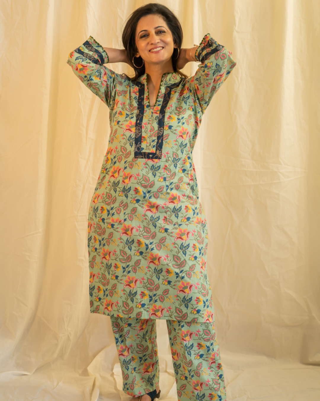 Untitled design - 2024-02-19T191633.821 The kurta mandarian collar - Image 1