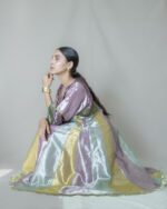 Multi-Coloured Tissue Zari Anarkali Set - Image 5