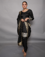 Black Banarasi Kurta Salwar Set